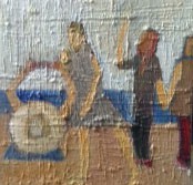 What other people think of us, olja på duk, 30x30 cm, 2014-2015